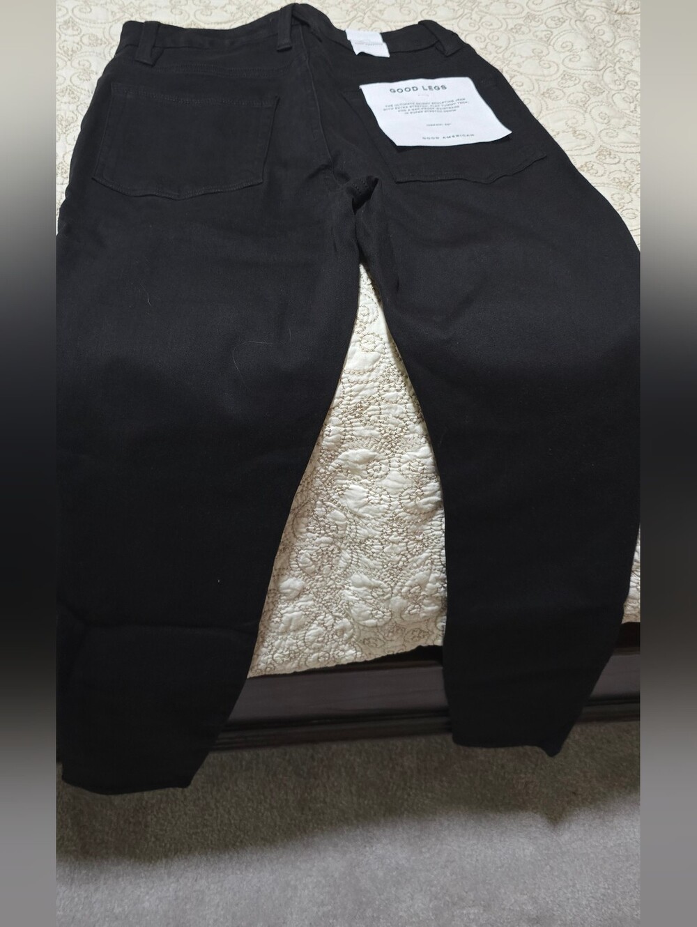 Good American High-Rise Black Jeans - Picture 3 of 7